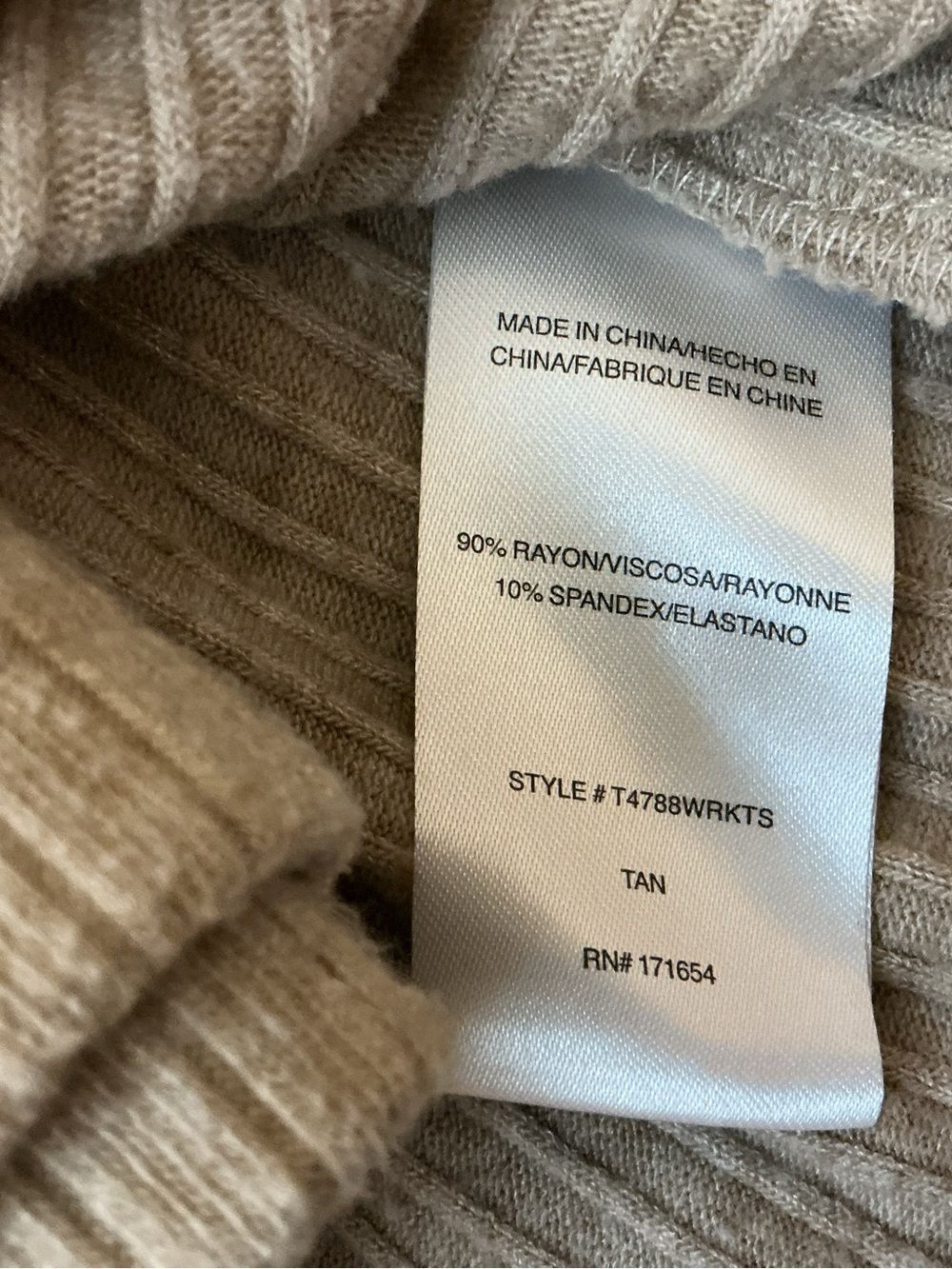 Thread & Supply Tan Ribbed Knit Three - Piece Set - Picture 9 of 9